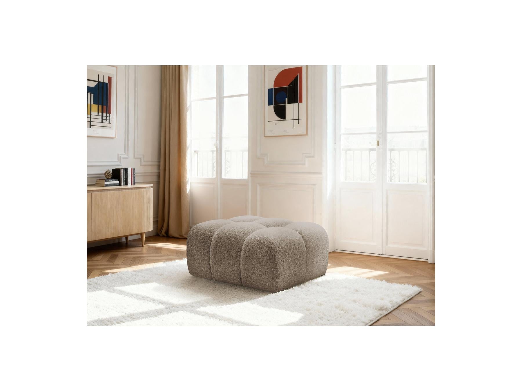 Melisse - Ottoman - Mottled Fabric
