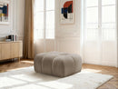 Melisse Pouf Mottled Fabric