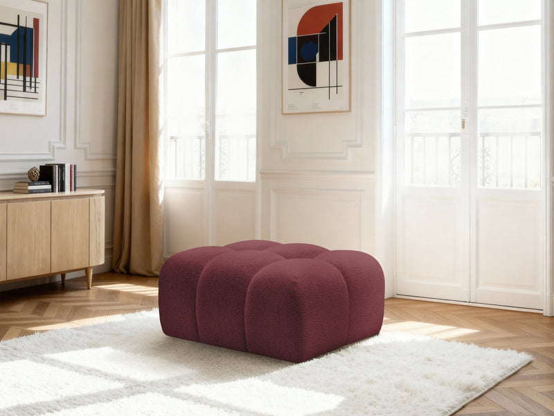 Melisse Pouf Mottled Fabric
