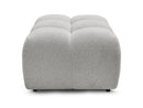 Melisse Pouf Mottled Fabric