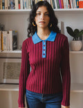 Polo Bordeaux & Bleu Naren