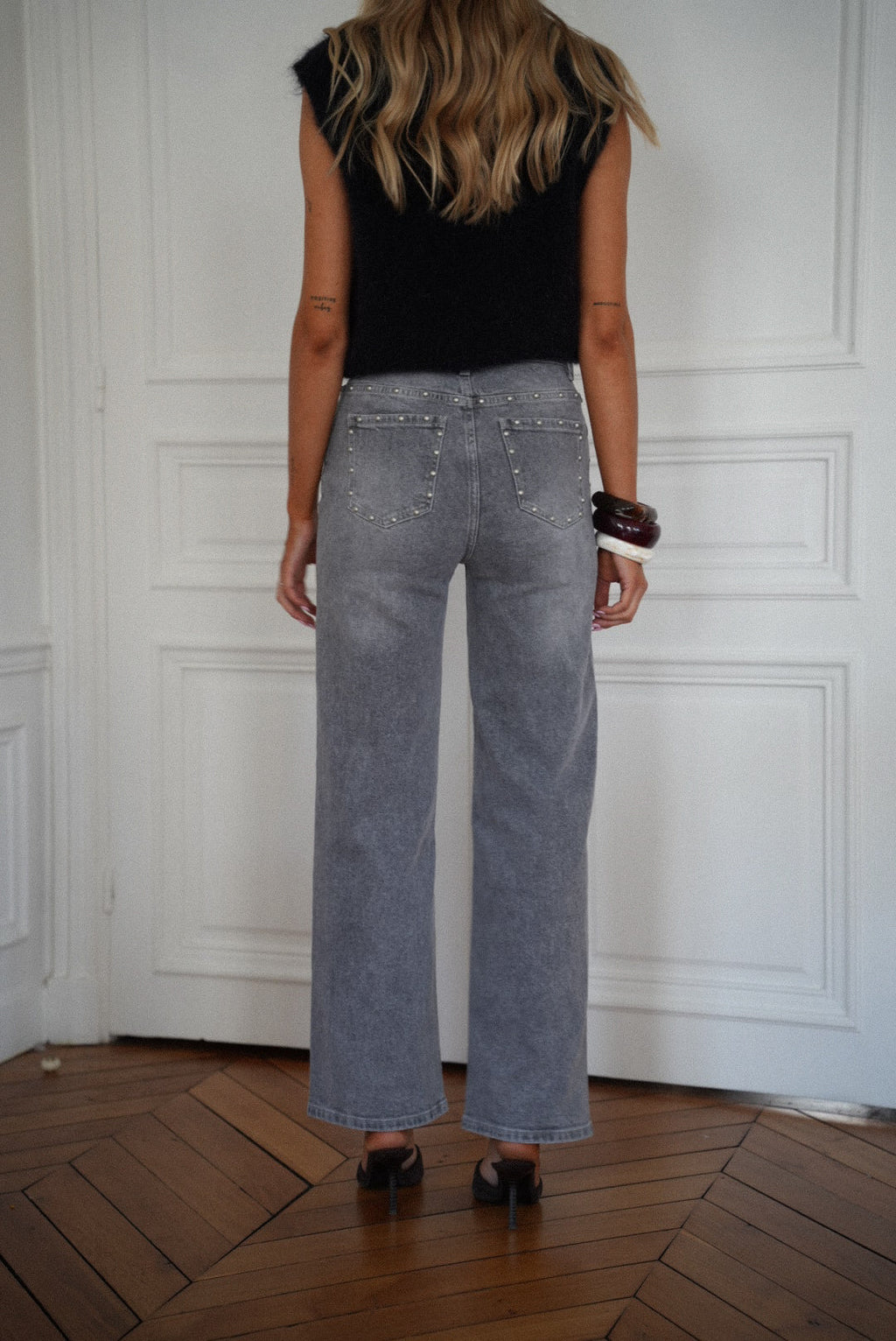 Anaïs Gris - Studded Jeans