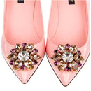 Escarpins - Dolce & Gabbana Crystal Embellished Suede - Pink
