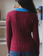 Polo Bordeaux & Bleu Naren