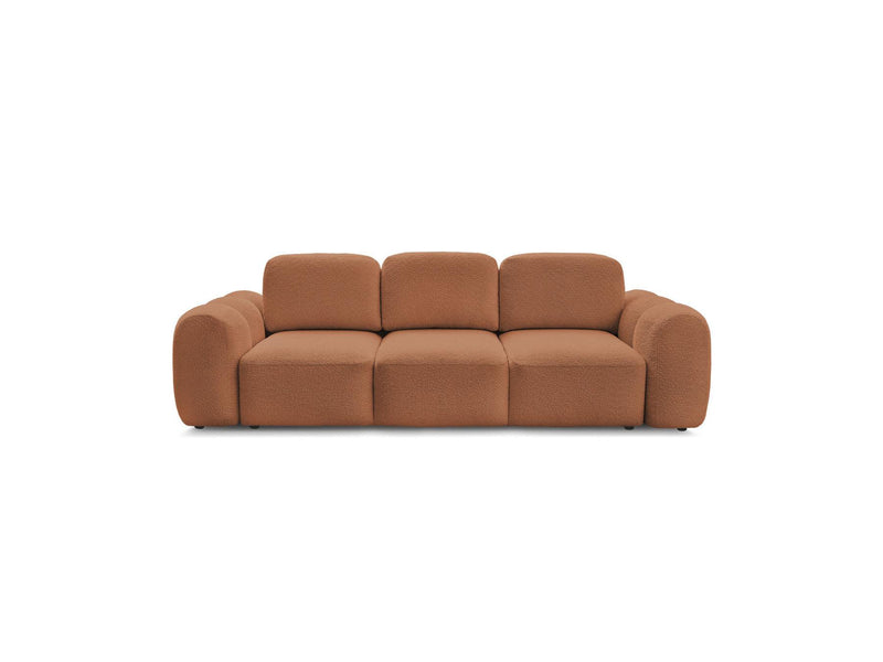 Montaigne - Sofá recto convertible de 3 plazas - Tela Bouclette