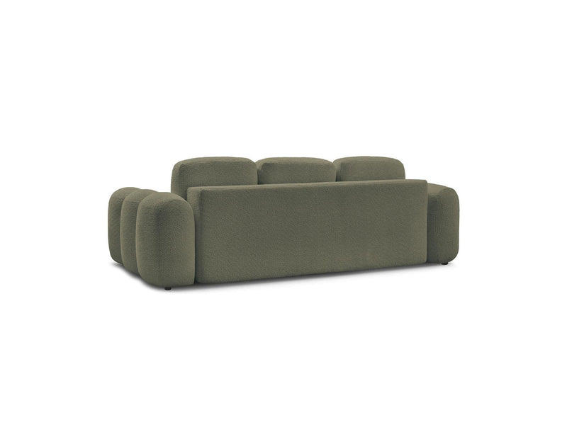 Montaigne - Sofá recto convertible de 3 plazas - Tela Bouclette