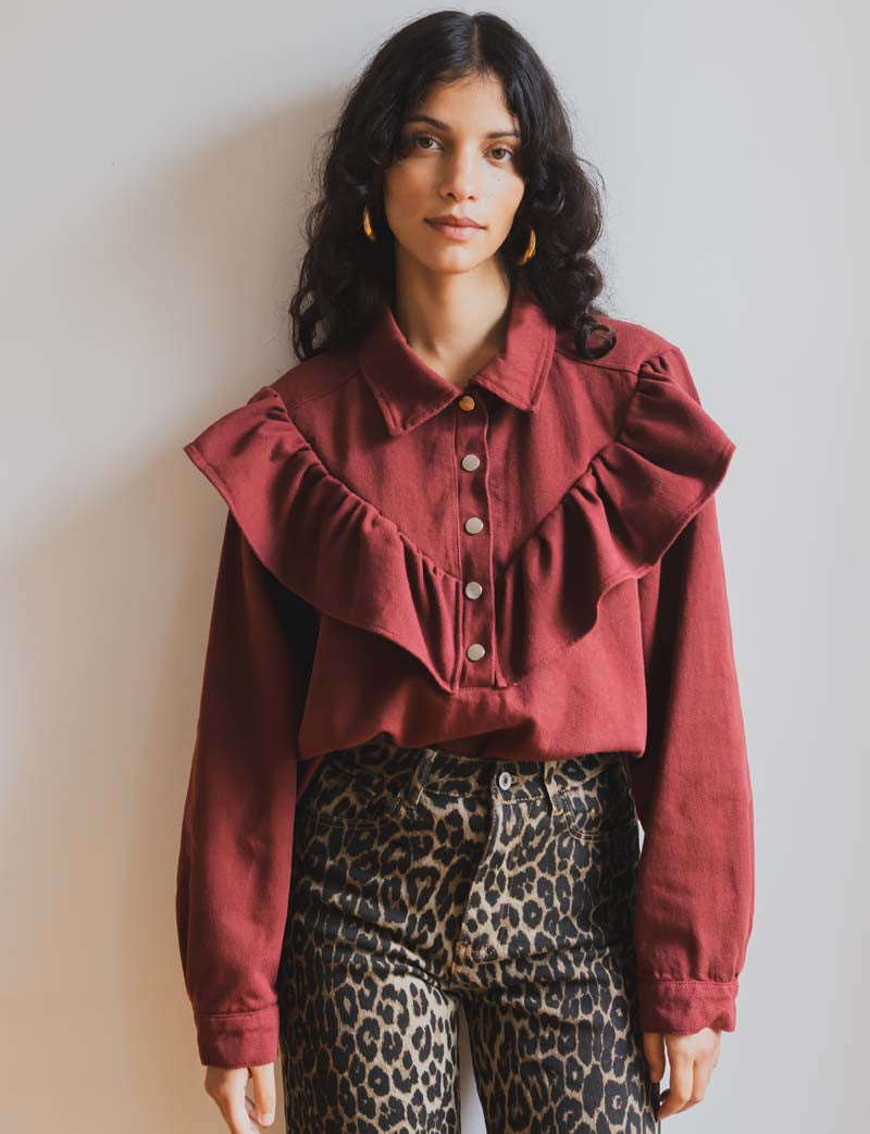 Blusa Burdeos Ewen