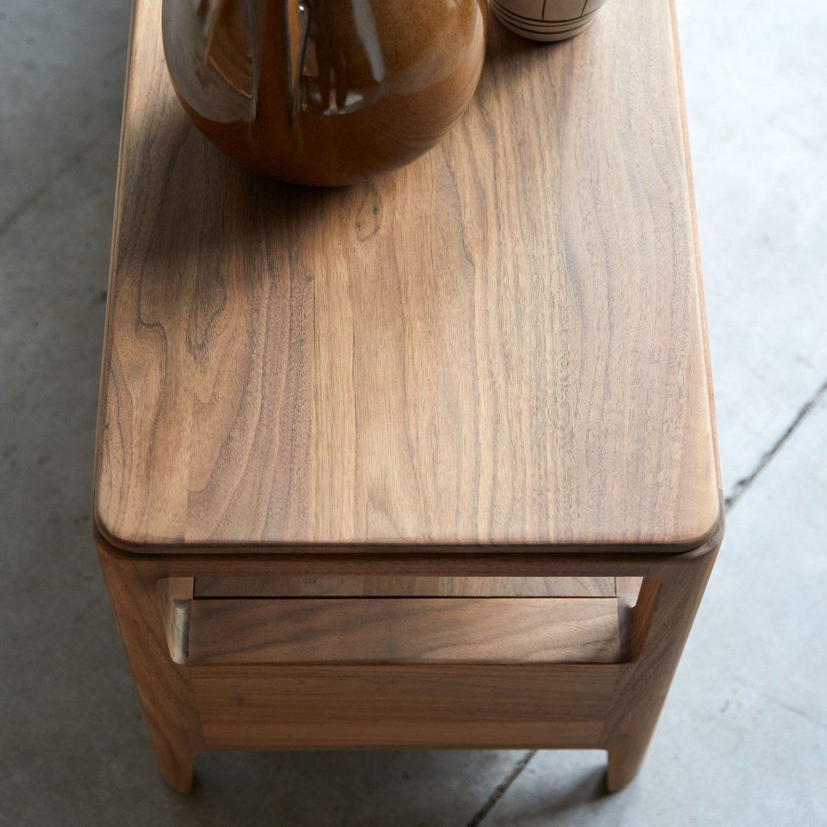 Arto - Meuble Tv - Noyer - Marron Foncé