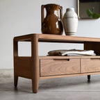 Arto - Meuble Tv - Noyer - Marron Foncé