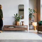 Arto - Meuble Tv - Noyer - Marron Foncé