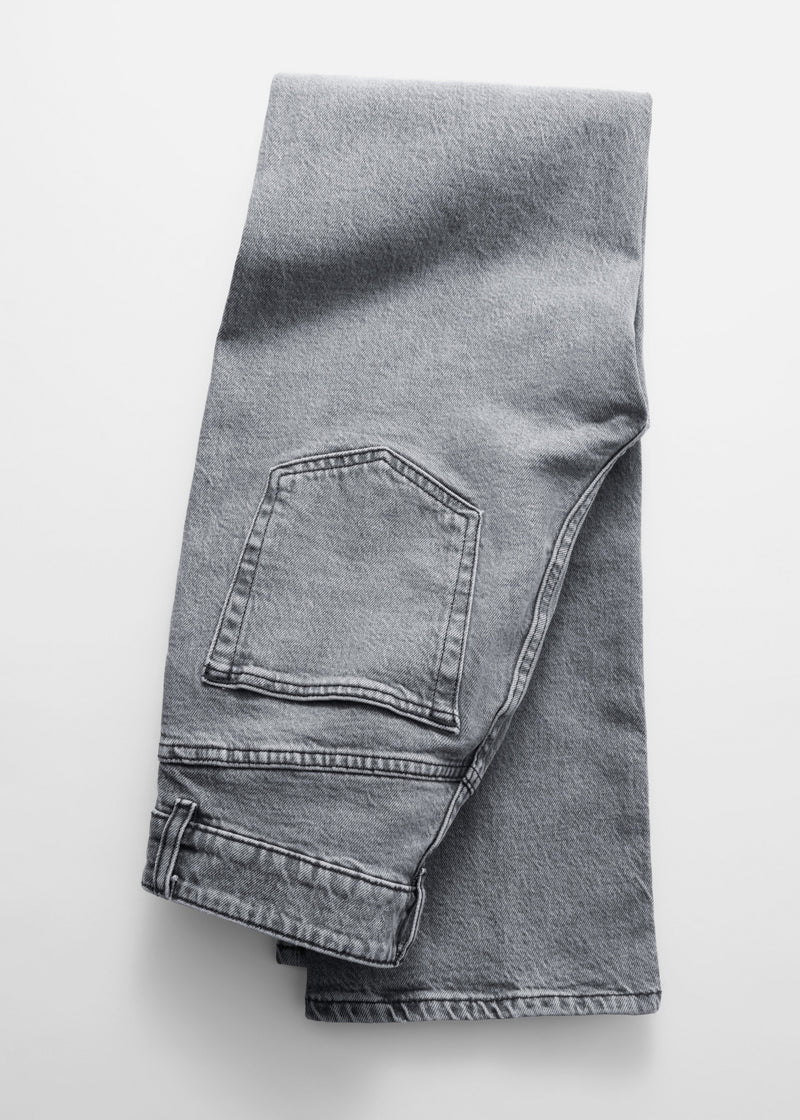 Vaqueros con corte puntiagudo S3 - Gris - Mujer