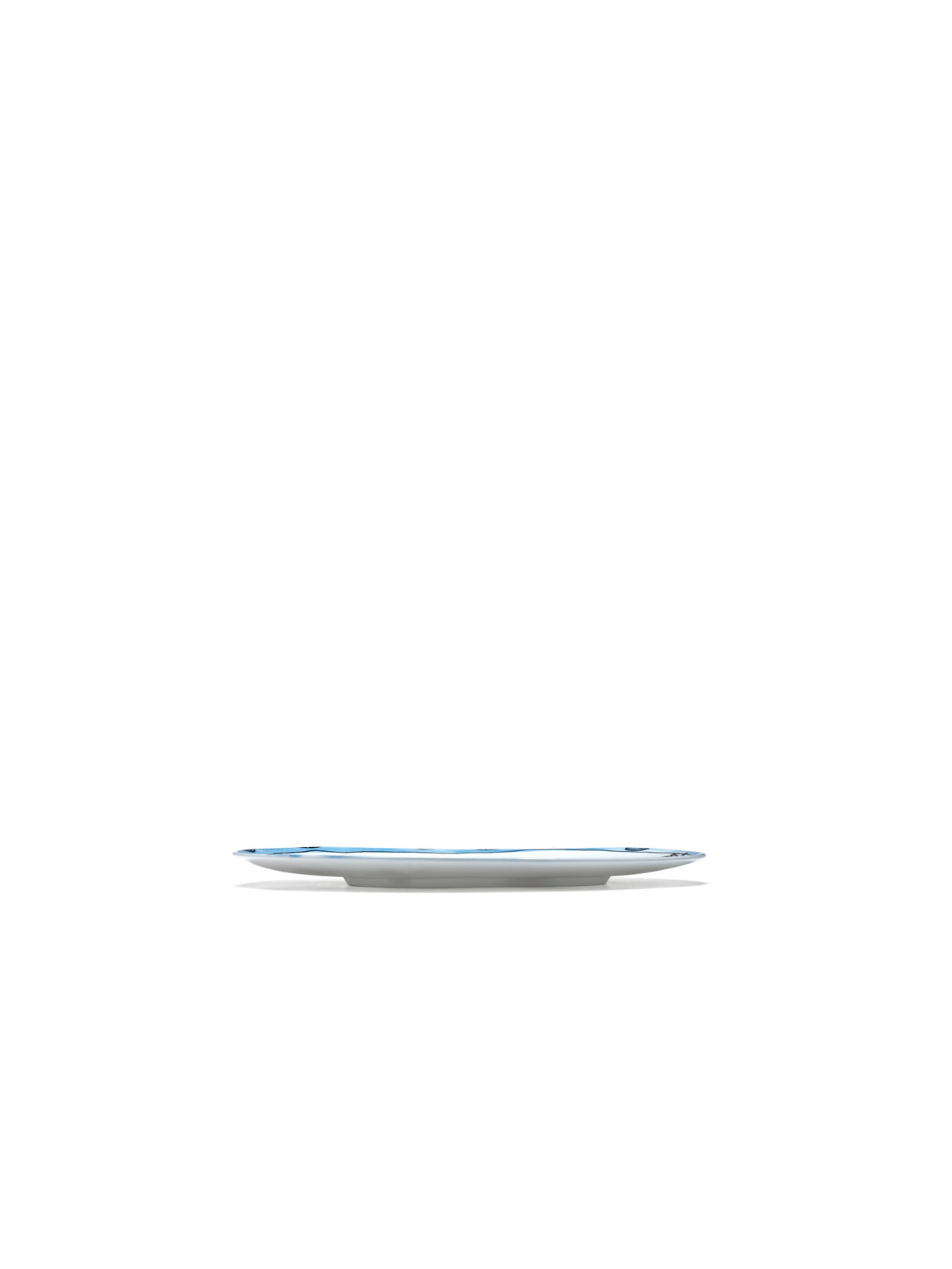 Midnight Flowers - Sæt Med 2 Tallerkener - S - Bone China-Porcelæn - Camelia Aubergine
