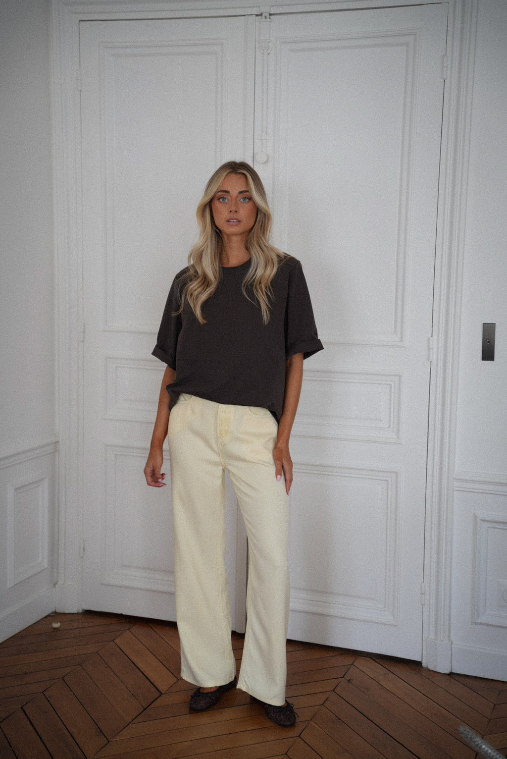 Pantalon Droit Shanon - Jaune