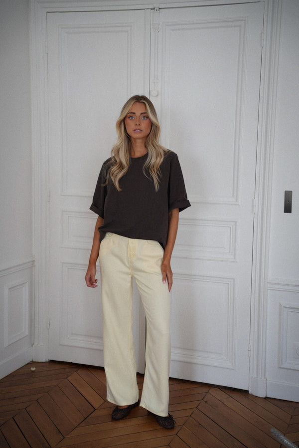 Pantalon Droit Shanon - Jaune