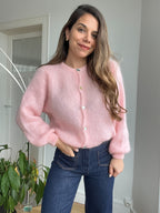 Jersey de punto de lana Bianca rosa