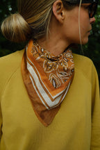 Tom Orange Pattern Scarf