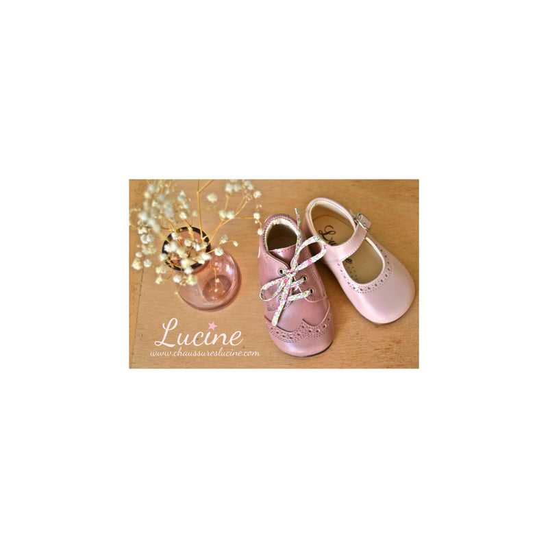 Chaussures Bottillons Adonis Bout Golf - Cuir Vieux Rose - Fille