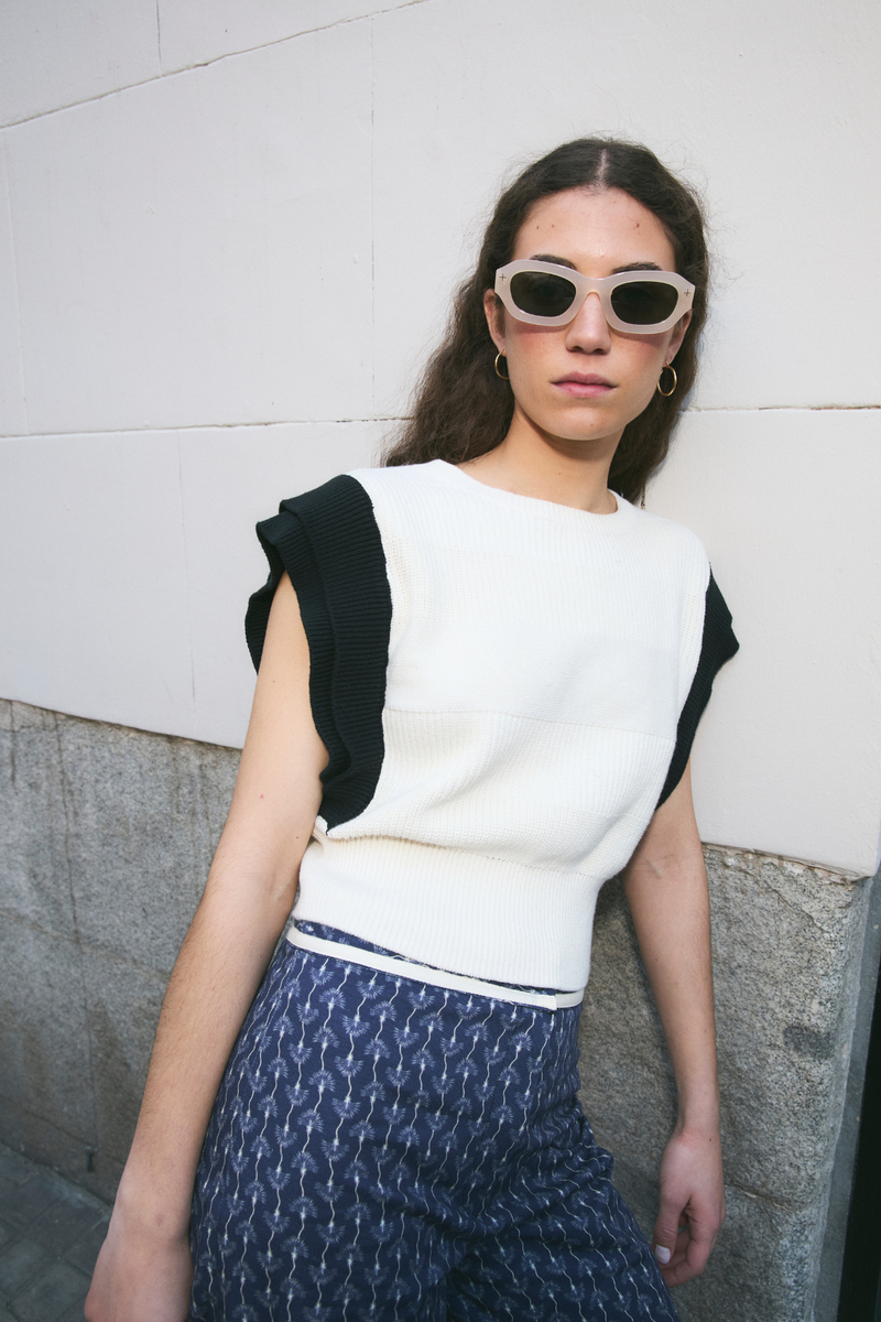 Top Ori Maille Bicolore