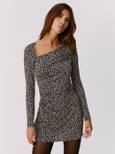 Robe Party Dots Manches Longues