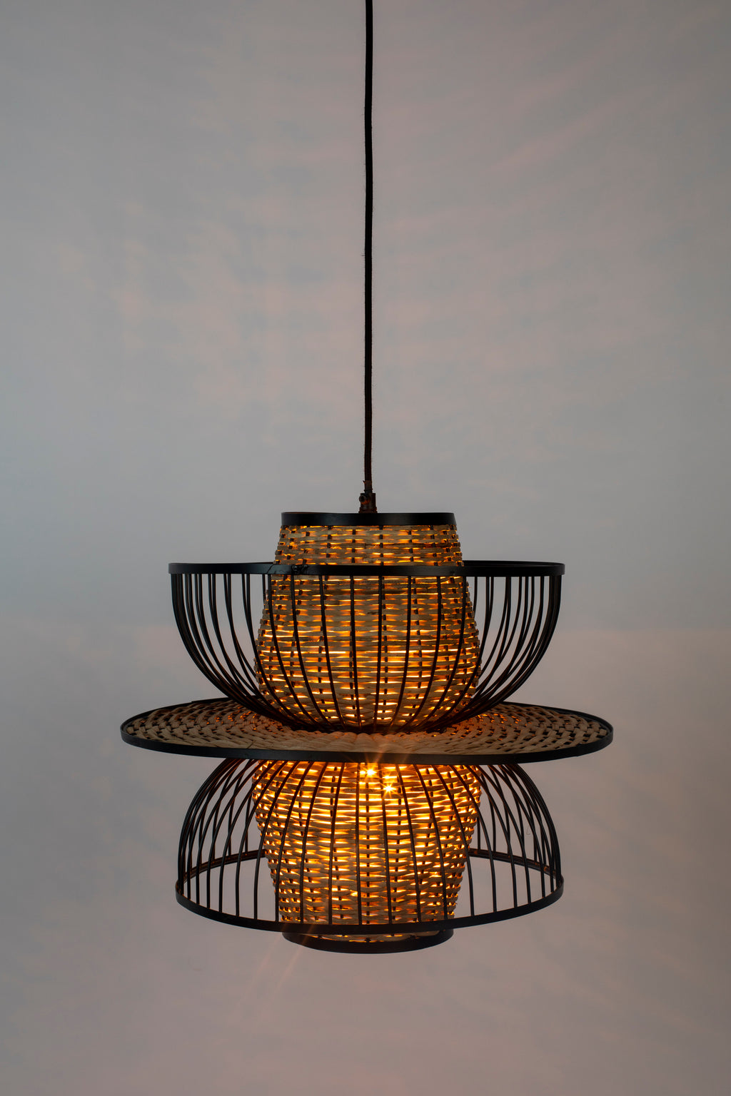 Carmen L - Pendant Lamp - Metal - Black