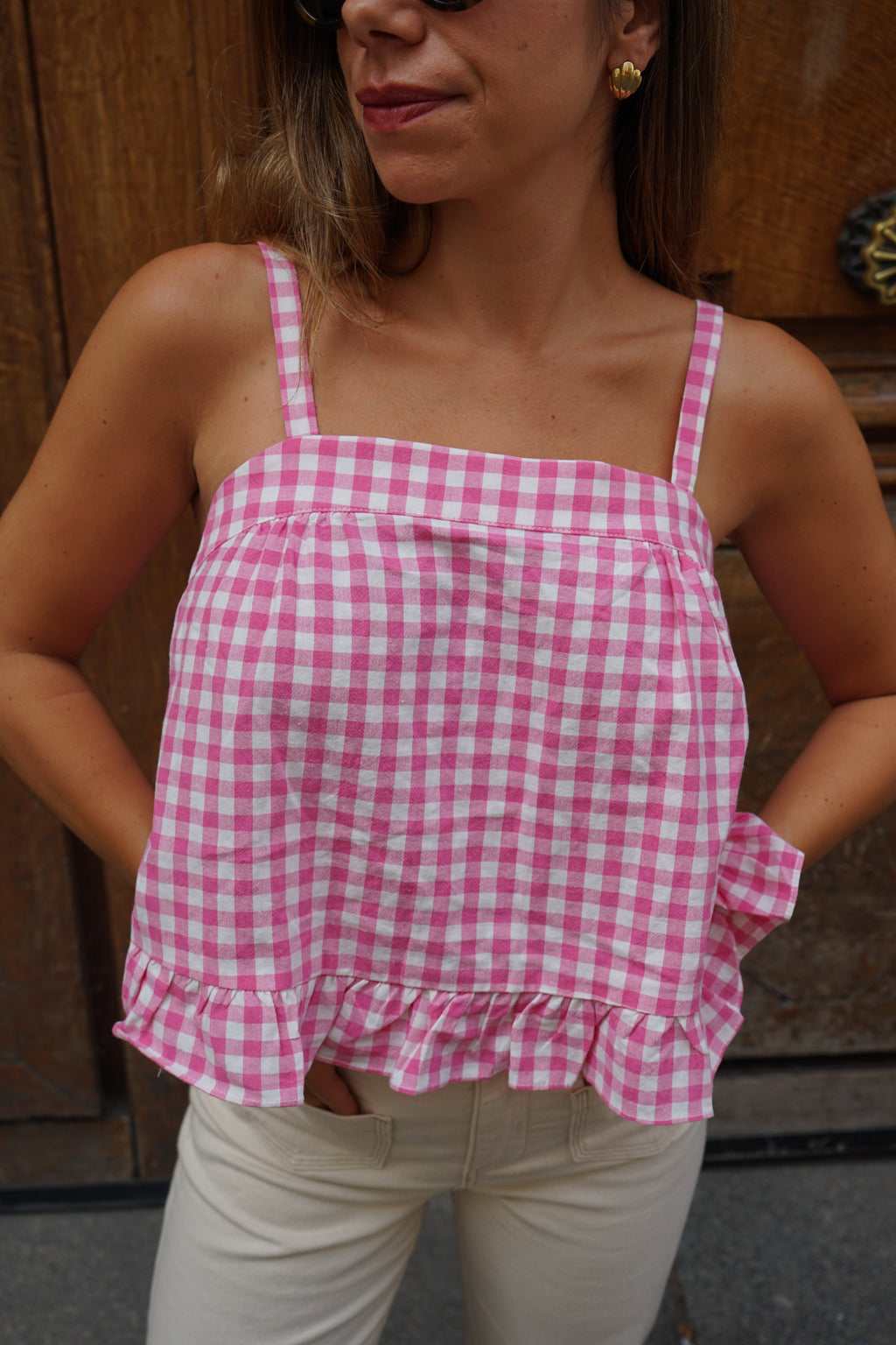 Top Callie Vichy Rose
