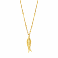 Pez Necklace - Long Necklace - Gold Or Silver
