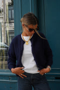 Ernest Angora Navy Vest