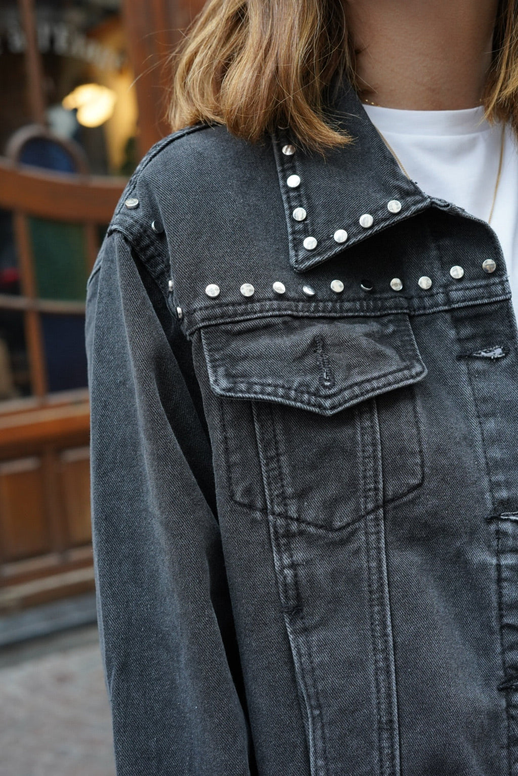 Chaqueta Vaquera Thelma Negra