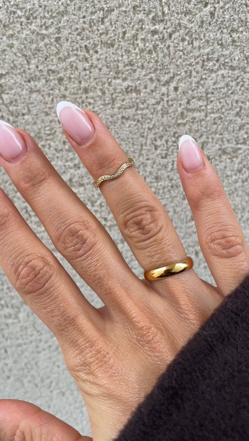 Wave Phalanx Ring