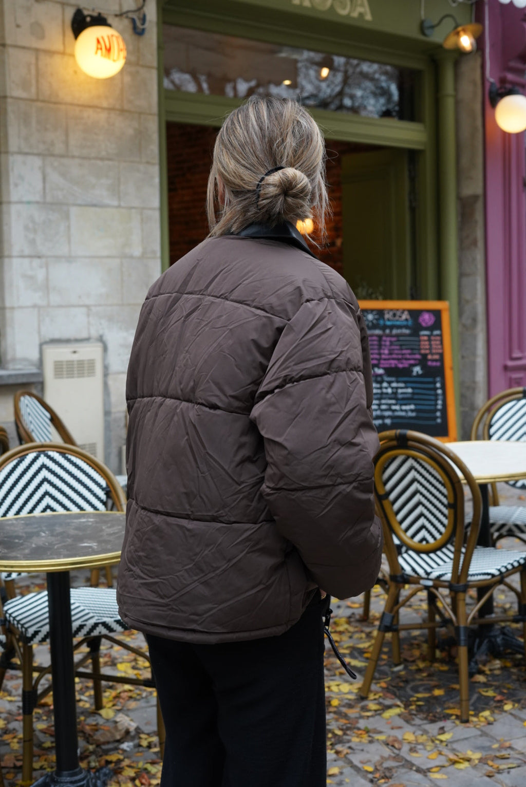 Eva Chocolate Down Jacket