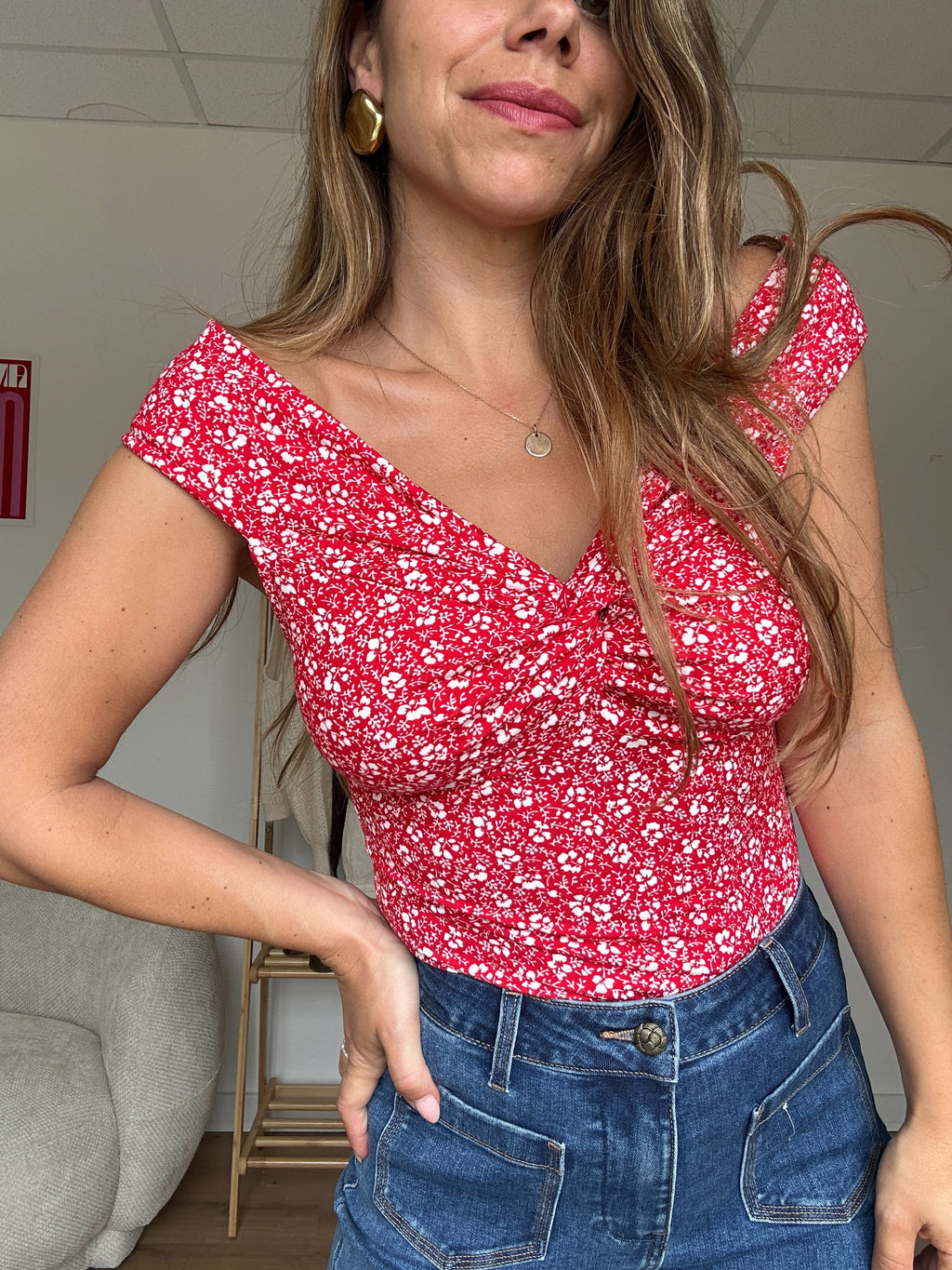 Top floral Lina