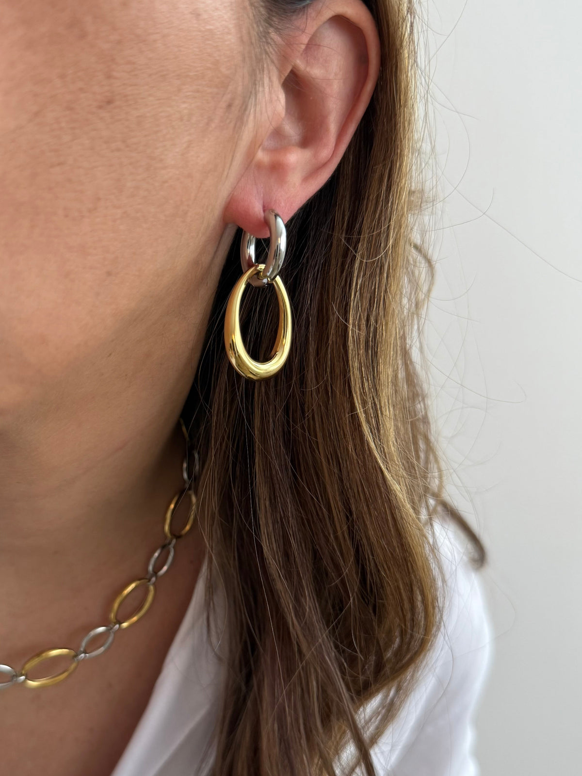 Boucles D'Oreilles Galenia - Doré, Argent Ou Bicolore