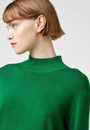 Pull Col Montant - Vert - Femme