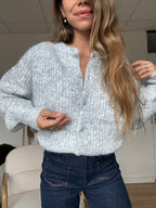 Cardigan Irène Gris Clair