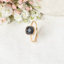 Ella" Labradorite Ring - Gold Brass