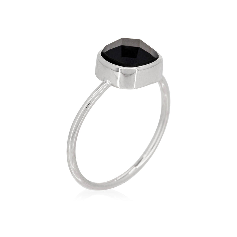 Ella" Ring Onyx - Brass