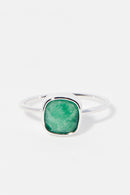 Ella" ring Aventurine - Brass