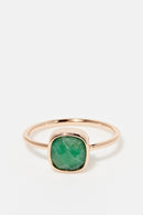 Ring "Ella" Aventurine - Golden Brass