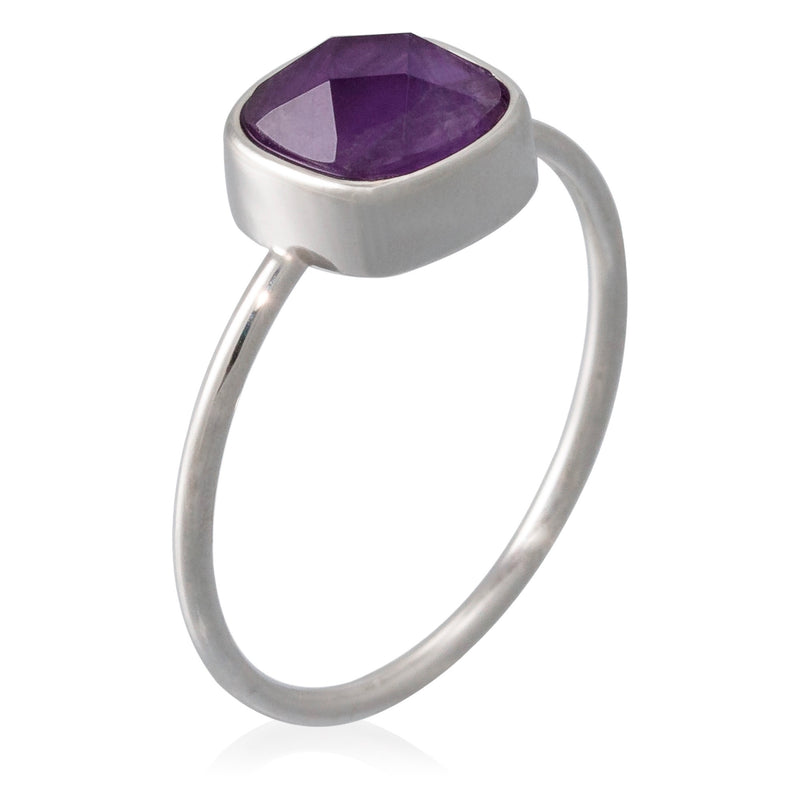 Ring "Ella" Amethyst - Brass