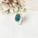 Bague Alexine Agate - Laiton