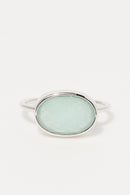 Ring Aliya Amazonite - Brass