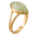 Anillo "Victoire" Prehnite - Latón dorado