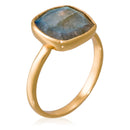 Ring "Sia"Labradorite - Golden Brass