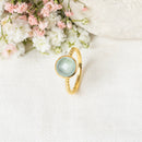 Ring "Paraiba" - Gold brass