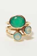 Chiara" ring - Golden brass