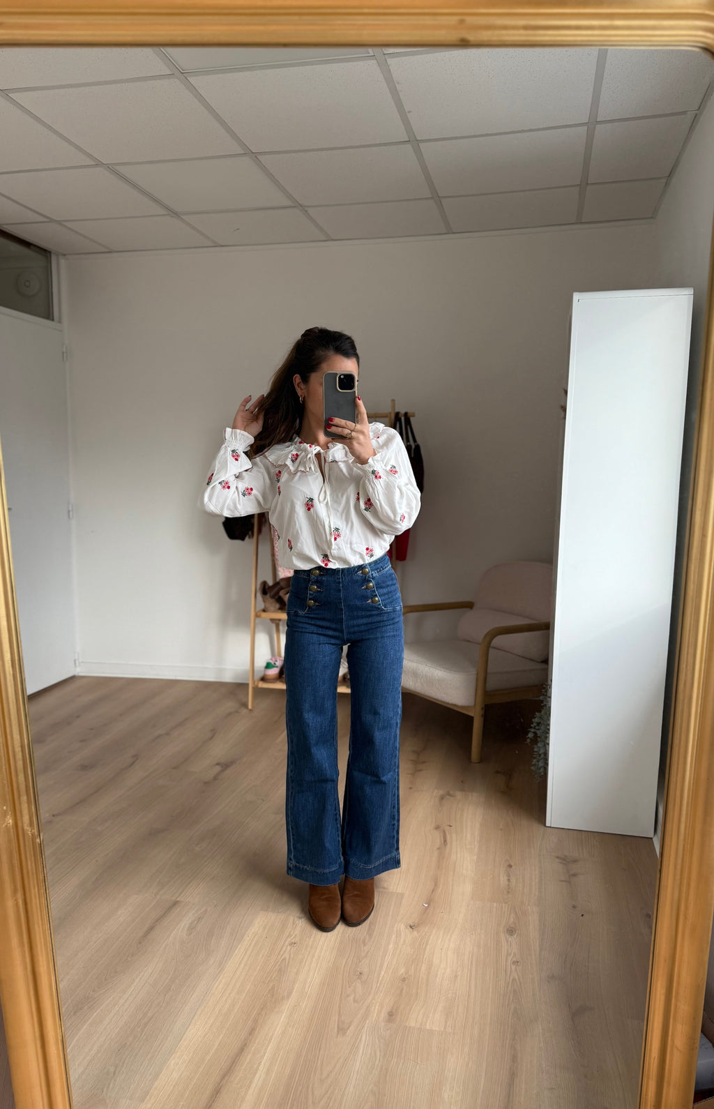 Vaqueros Victorine denim oscuro