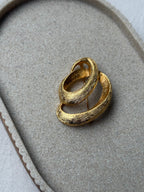 Broche Vintage - Espiral Cepillada
