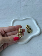Pendientes Vintage - Colgantes Dorados