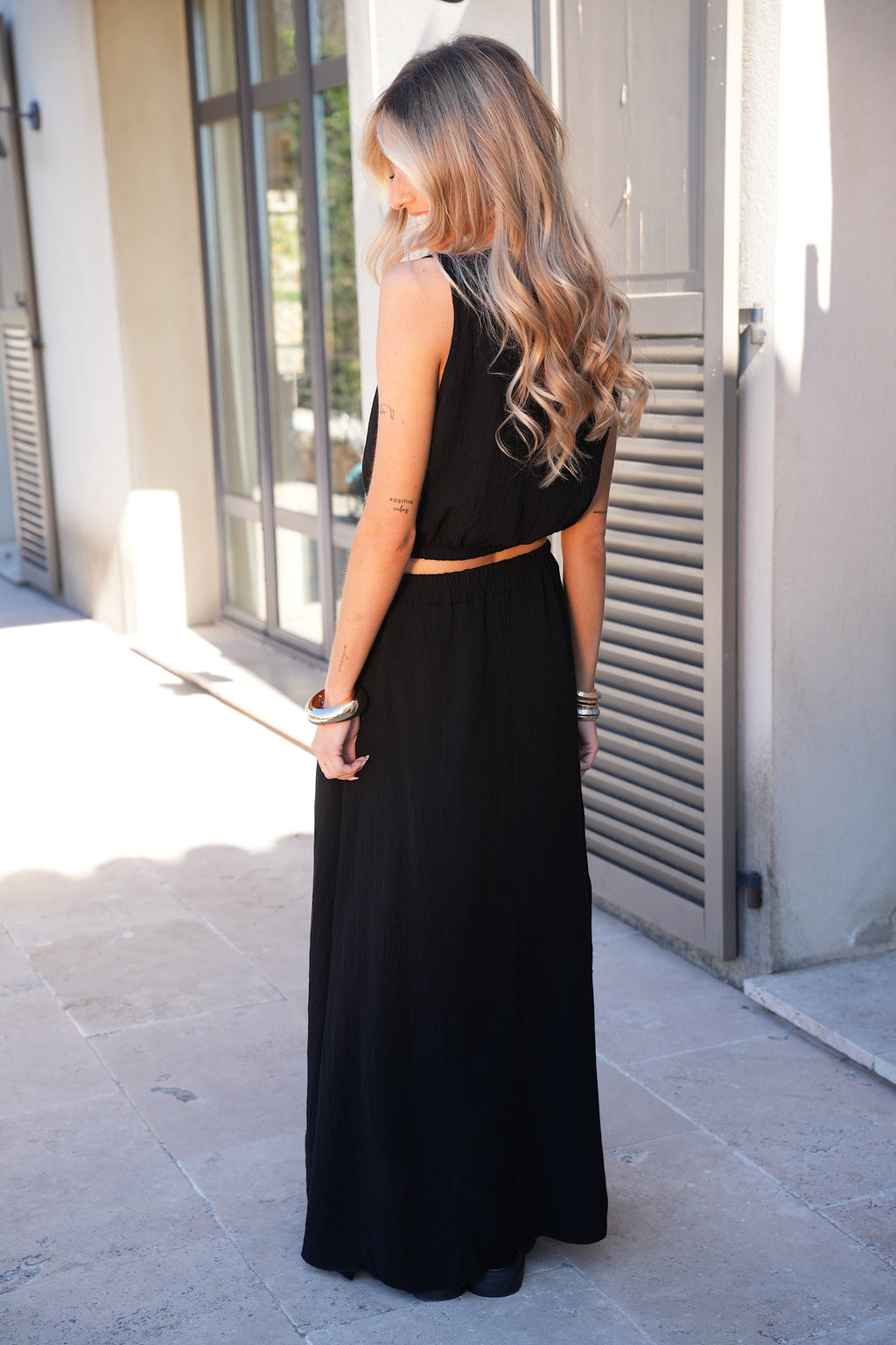 Ensemble Jupe/Top Elize - Noir