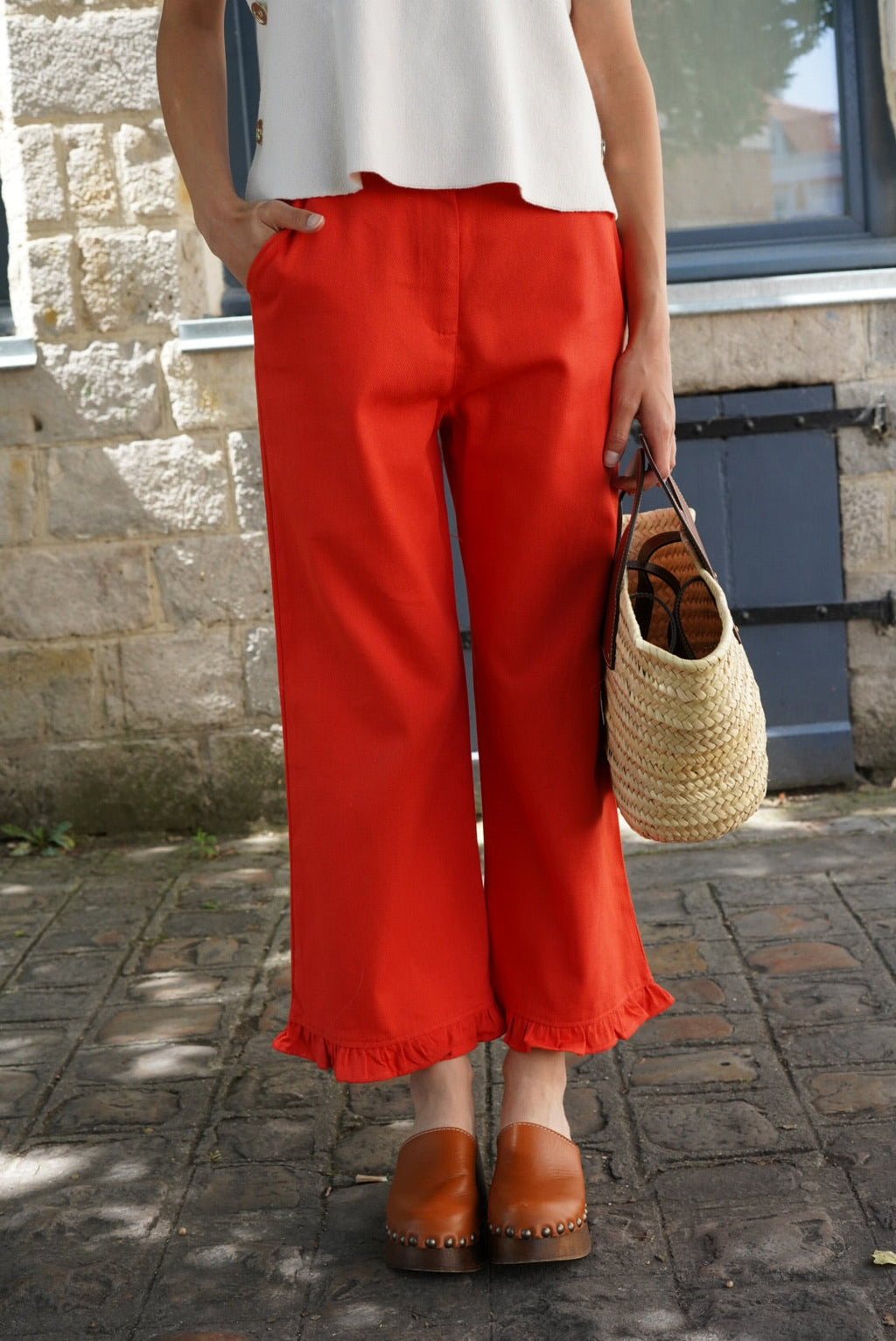 Froufrou Gauthier Denim Pants Red